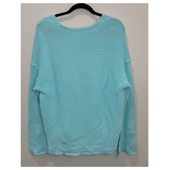 Free People Oversized Light Blue Sweater Size XS - Picture 7 of 9